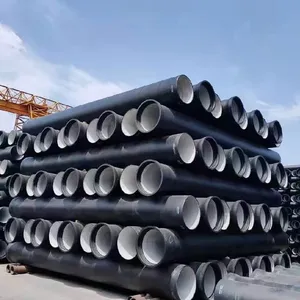 DN1000 DN800 DN1200 ISO2531 K7 Ductile Cast Iron Socket - Spigot Pipes Long Life Zinc Coating thumbnail-1