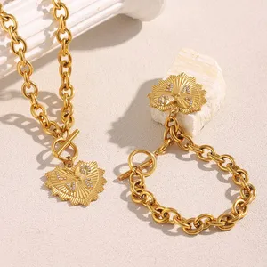 Bulk Stainless Steel Necklace With PVD Gold Plating 18K Color 0.8mm Thickness Tarnish Resistant thumbnail-5