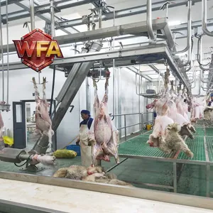 Sheep Slaughtering Line Goat Skin Removal Machine Livestock Abattoir Equipment USDA Lamb Pneumatic Skinning Butcher Machinery thumbnail-1