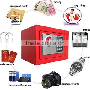 Home Security Money/ Cash Deposit Safe Key Operated Locking Safe Deposit Box thumbnail-4