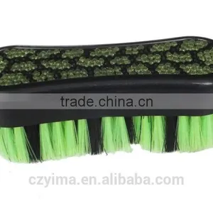 Hot! Bling Horse Face Brush With Green Turtle Pattern/rhinestone thumbnail-1