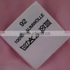 Wholesale Cheap Economic Cotton Screen Printed Clothing Label thumbnail-1