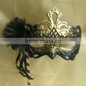 Wholesale Flexible Plastic Man-made Yarn Rose Party Stick Mask thumbnail-1