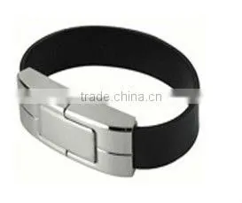 OEM Leather Usb Bracelet / Wristband 2.0 for Christmas Gift thumbnail-1
