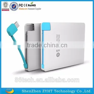 New Products 2016 Phone Charger Slim Shape Power Bank Polymer Battery thumbnail-4