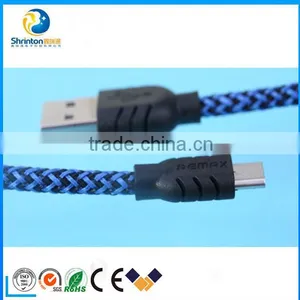 Highly Pratical Nylon USB Cable Data Cable Mobile Charger for Micro&Apple thumbnail-2