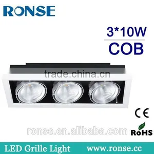 Ronse High Brightness Recessed Led Grille Light 3 Heads for Office Lighting(RS-2106-3(C)) thumbnail-1