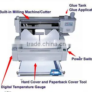 Free Shipping DC-30B Perfect Hot Wireless Glue Book Binding Machine thumbnail-3