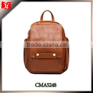 2014 Korean Style Fashion Leather School Backpack for Girls thumbnail-1
