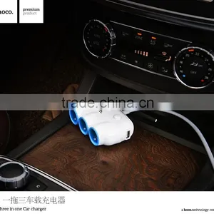 HOCO C1 3 in 1 Car Charger for IPhone 6s/6Plus Samsung S7/S7 Edge Quick Charging USB Universal Car Charger For Xiaomi/Huawei P9 thumbnail-6
