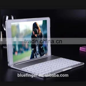Best Seller Backlit Aluminium Alloy Bluetooth Keyboard Case for 9" Android Tablet With Smart Cover thumbnail-1