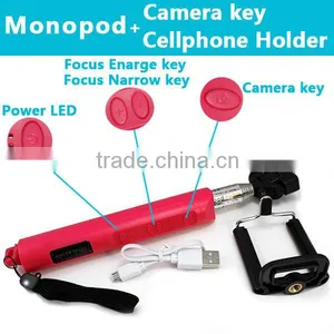 Portable Monopod Selfie Stick for Mobile Phone Camera thumbnail-1