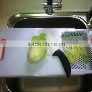 New Kitchen Helper - Over the Sink Cutting Board With Colander and Hanger thumbnail-1