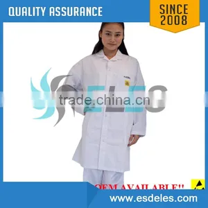 Customization Available 5mm Grid Cleanroom Antistatic ESD Garment thumbnail-4