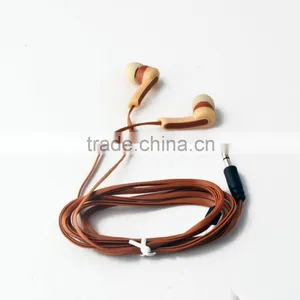 High Quality Popular Flat Cable Earphone With Mic for Mobile, Mp3/mp4 thumbnail-3