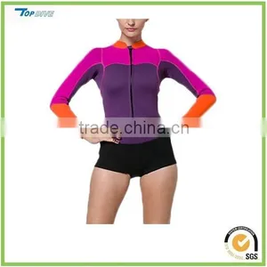 Neoprene Swimsuit for Women Long Sleeve Swimming T-Shirt thumbnail-1