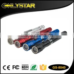 Onlystar Ce Rohs Emergency Promotional Torches Bright Handy Lamp Aluminum Work Telescopic Flexible Magnetic Pick Up Flashlight thumbnail-1