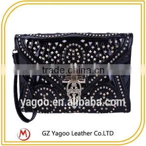 Laser Hollow Rivet Clutch Bag Mighty Woman Wallet Manufacturer in Guangzhou thumbnail-1