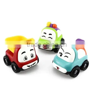 Funny 1PCS Vehicle Model Free Wheel Plastic Diecast Kids Toys Car thumbnail-1