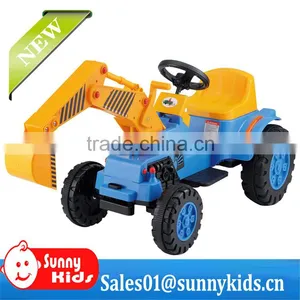 Baby Battery Ride on Toy Excavator Children Car Toy thumbnail-1