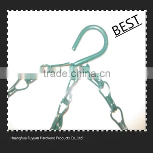 Used Iron Hanging Flower Plant Pot Holder Hanger Basket Chains thumbnail-2