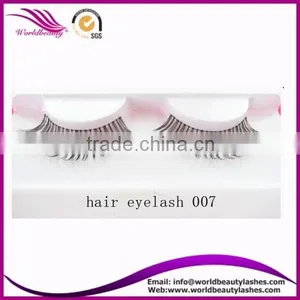 Top Quality Private Label Human Hair False Strip Eyelash thumbnail-2