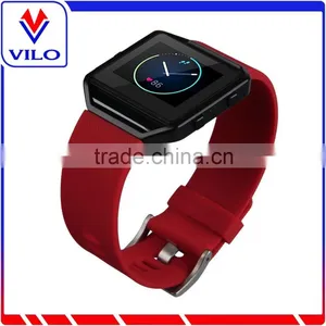 Soft Silicone Wrist Watch Band Replacement Sport Strap For Fitbit Blaze Smart Watch+Metal Frame thumbnail-2