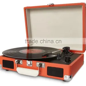 Suitcase USB-Turntable Digitizing Portable VinylRecord Player With USB Bluetooth thumbnail-1