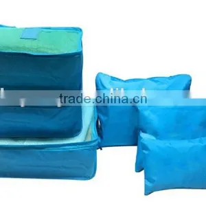 Small Moq Set Packing Cubes, Polyester Travel Storage Organizer Set for Cloth and Sundries With Laundry Bag thumbnail-1