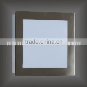 UL CUL Listed Brushed Nickel Hotel Square Ceiling Light/Wall Sconce With White Acrylic Diffuser C20014 thumbnail-1