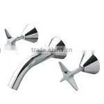 Three Holes Double Handle Bahroom Shower Mixer thumbnail-1