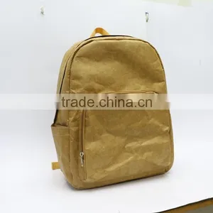 Trendy Casual Strong Tyvek Backpack Brown Tyvek Paper School Backpack thumbnail-2