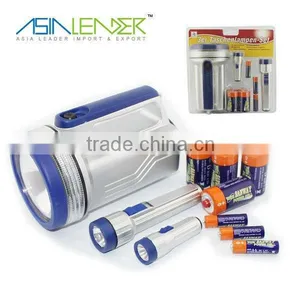 LED High Power Hand Lamp and 2pcs Flashlight Set thumbnail-1