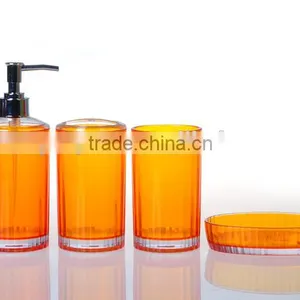 MZ High Quality 4 Pieces Plastic Bathroom Set/lotion Pump thumbnail-5