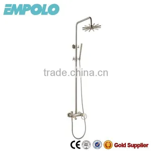 High End Solid Brass Satin Plated Rain Shower Set 8107A thumbnail-1