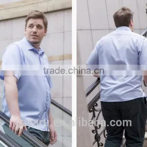 Men's Plus Size XXXL Etc Classical Casual Business Cotton Short Sleeve Shirt thumbnail-2
