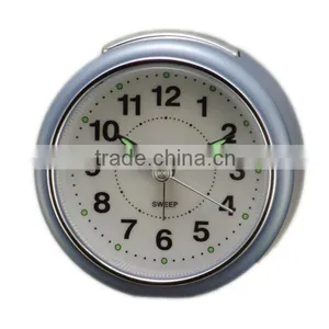 Round Shape Hand Size Silent Sweep Alarm Clocks thumbnail-3