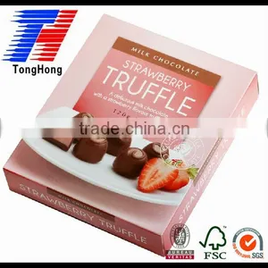 Sweet Chocolate Strawberry Paper Pink Boxes thumbnail-1