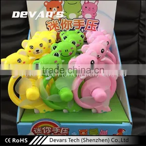 Plastic Dynamo Hand Press Portable Mini Fan for Kids thumbnail-1