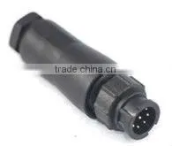 Mini Waterproof Connector,IP67 7pin Locked Electrical PVC Cabel Connector,2amp Power Watertigh Connector,22AWG Nylon Connector thumbnail-1