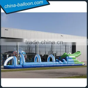 Longest Inflatable Water Slide /lovely Crocodile Park/inflatable Crocodile Belly Tunnel for Outdoor Game thumbnail-3