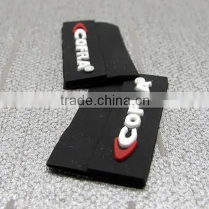 Black Garment Rubber Label for Clothing thumbnail-2