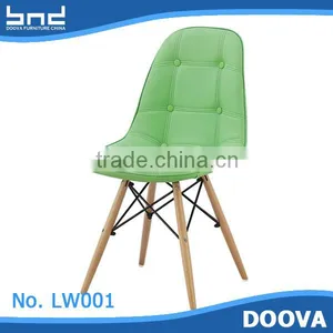 Plywood Inside Wood Dine Chair With Leather thumbnail-1