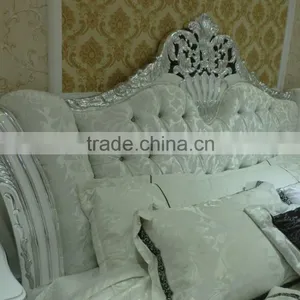 Antique Solid Wood Carved Design Furniture Bedroom Bed Bedside Table Wardrobe Dressing Table Bench Commode thumbnail-3
