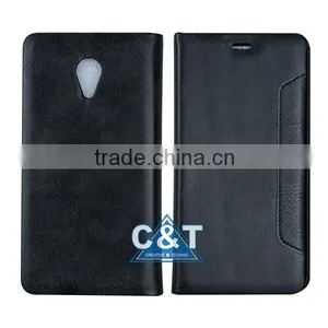 C&T PU Leather Wallet Flip Cover for Sony Xperia e4 thumbnail-6