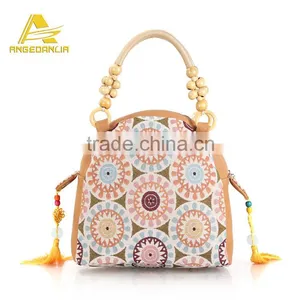 Factory Wholesale Bohemian Pattern Handbags Patchwork Star Shoulder Bags Boho Fashion Embroidery Bag Hot Sale thumbnail-1