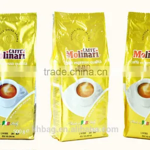 Gold Poly Coffee Bag With Valve thumbnail-4
