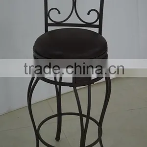 Wholesale Iron Steel Banquet Chair Furniture Famous Design Indoor Wrought Iron Chairs for Sale thumbnail-3