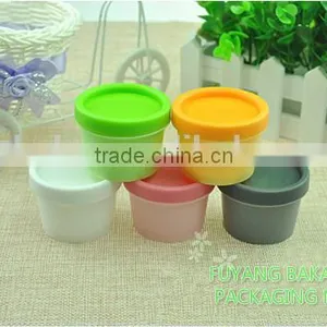 50g White Plastic PP Mask Scrub Mask Beauty Mask Straight Barrel Cups Frosted Jar and Lid Cap thumbnail-1