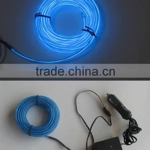 Super Brightness Fluorescent El Glowing Wire With DC12V Inverter for Car Decoration thumbnail-1